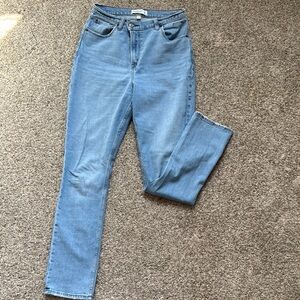 Abercrombie & Fitch Light Blue High Rise Jeans, crossover 90s slim straight